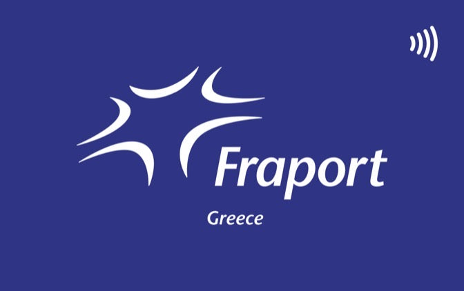 METACARD corporate NFC card for Fraport Greece