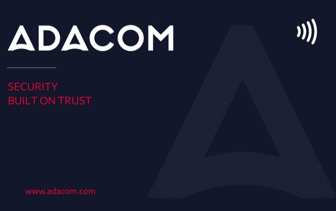 METACARD corporate NFC card for ADACOM